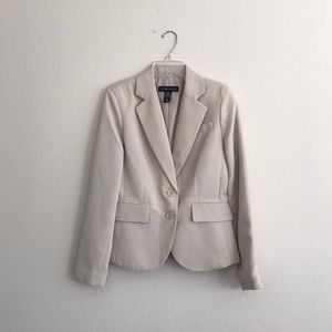 New York & Company Ivory Suit Jacket